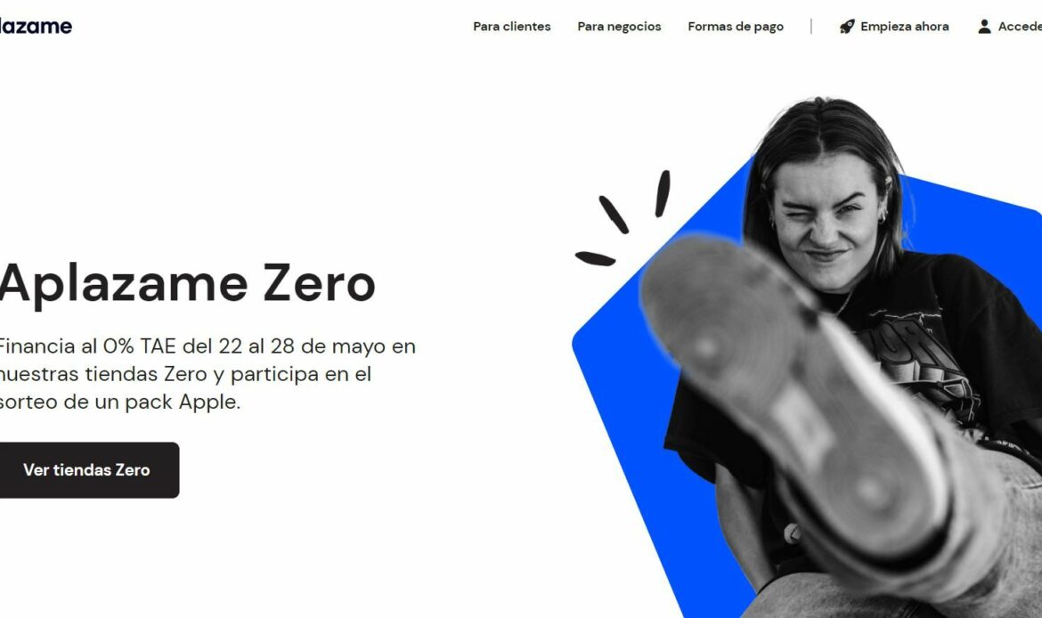 Aplazame lanza una campaña de financiación al 0% TAE en la que participan más de 300 comercios en España
