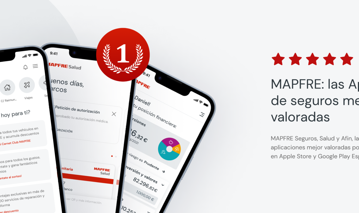 Las apps de MAPFRE se convierten en las aplicaciones de seguro mejor valoradas