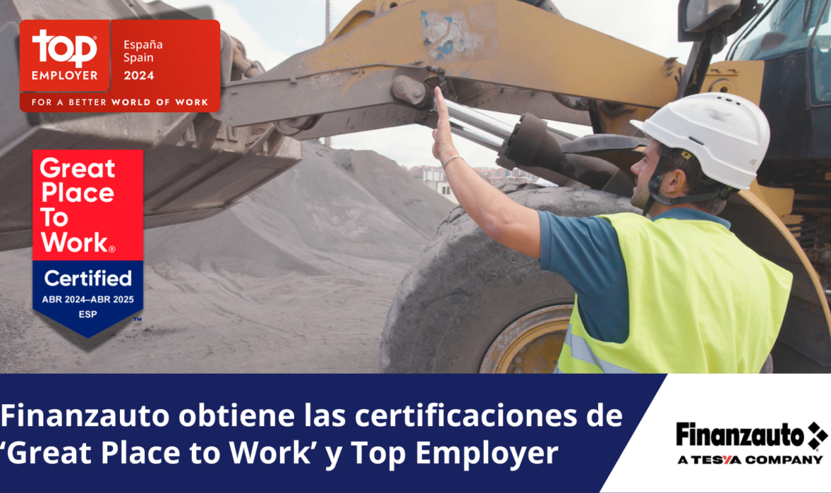 Finanzauto obtiene las certificaciones de ‘Great Place to Work’ y Top Employer