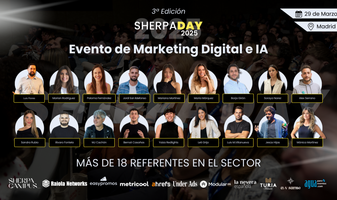 SHERPA DAY: el evento de referencia de Marketing Digital en Madrid celebrará su 3ª edición el 29 de marzo