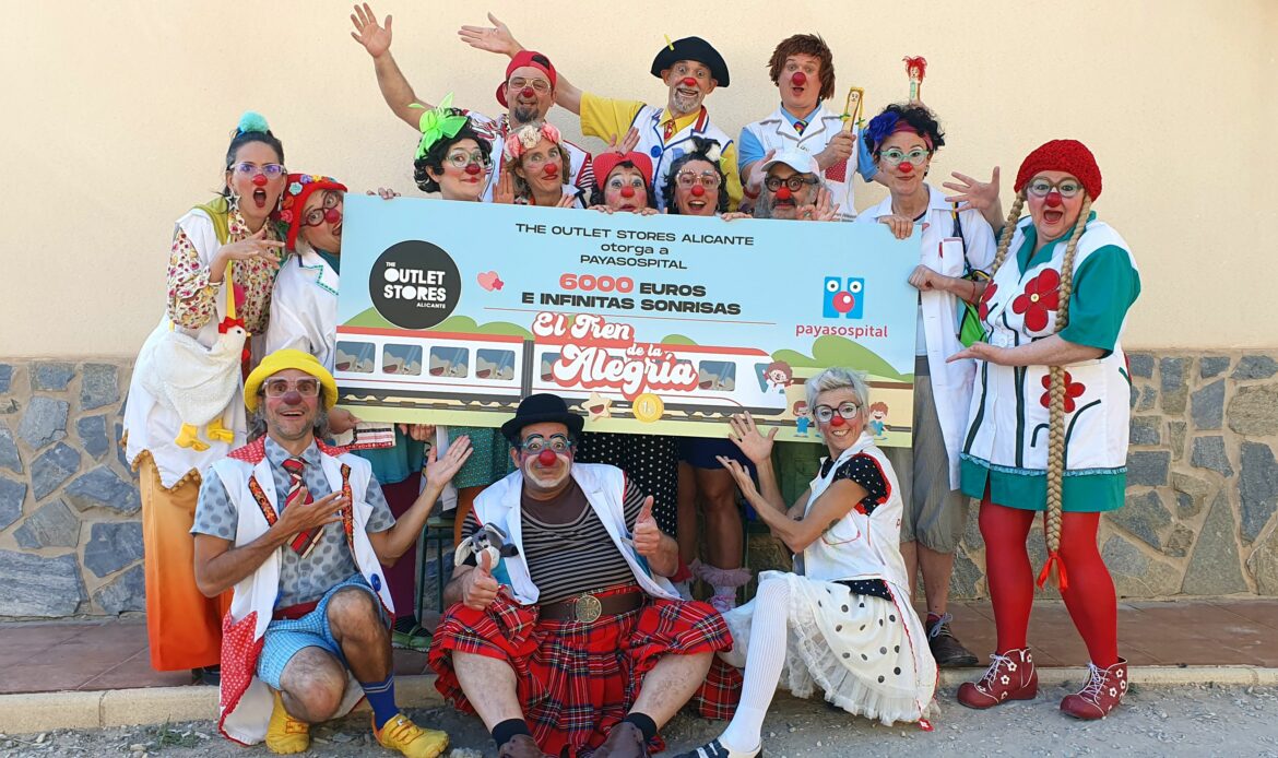 The Outlet Stores Alicante dona 6.000 euros a Payasospital tras su última campaña solidaria