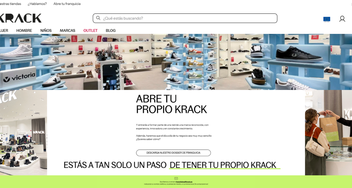 Krack lanza una ronda exclusiva para nuevos franquiciados: crear una tienda con una de las marcas más deseadas del mercado