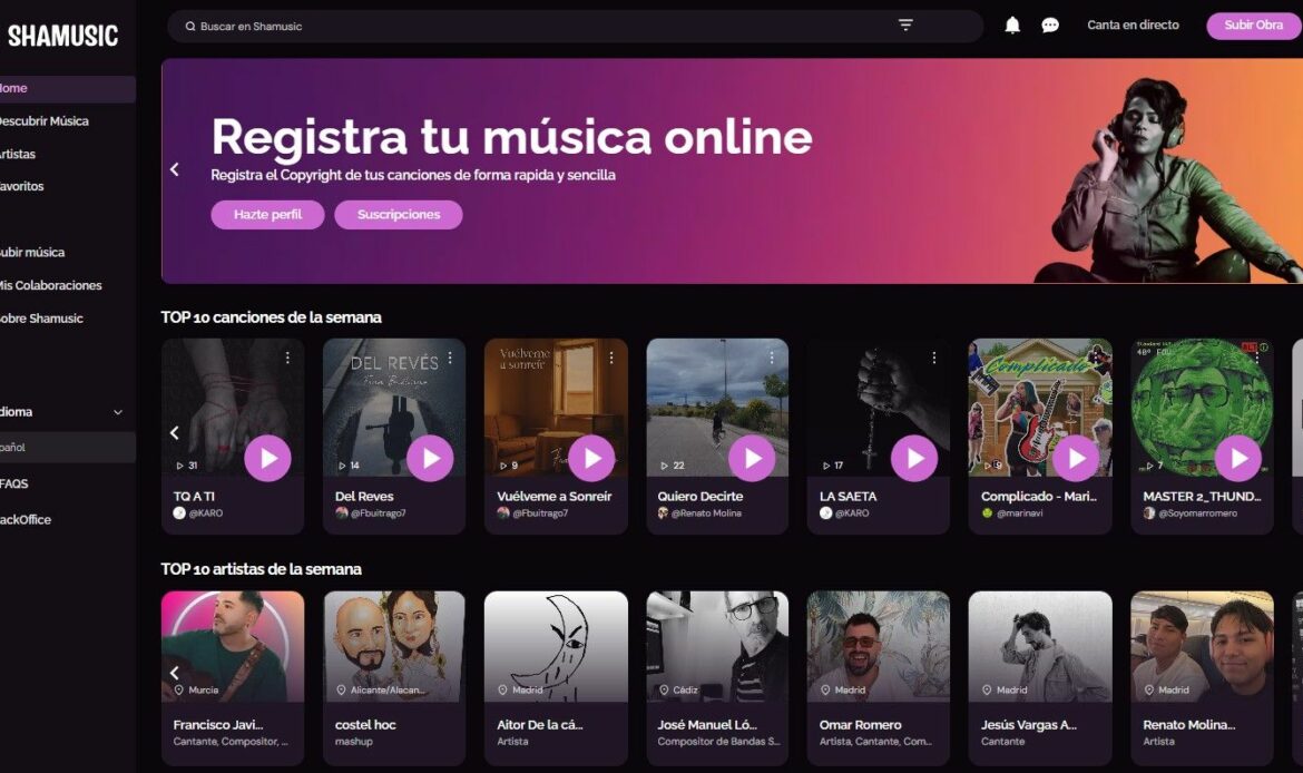Shamusic: la plataforma que permite ahorrar más de 2.000€ por canción