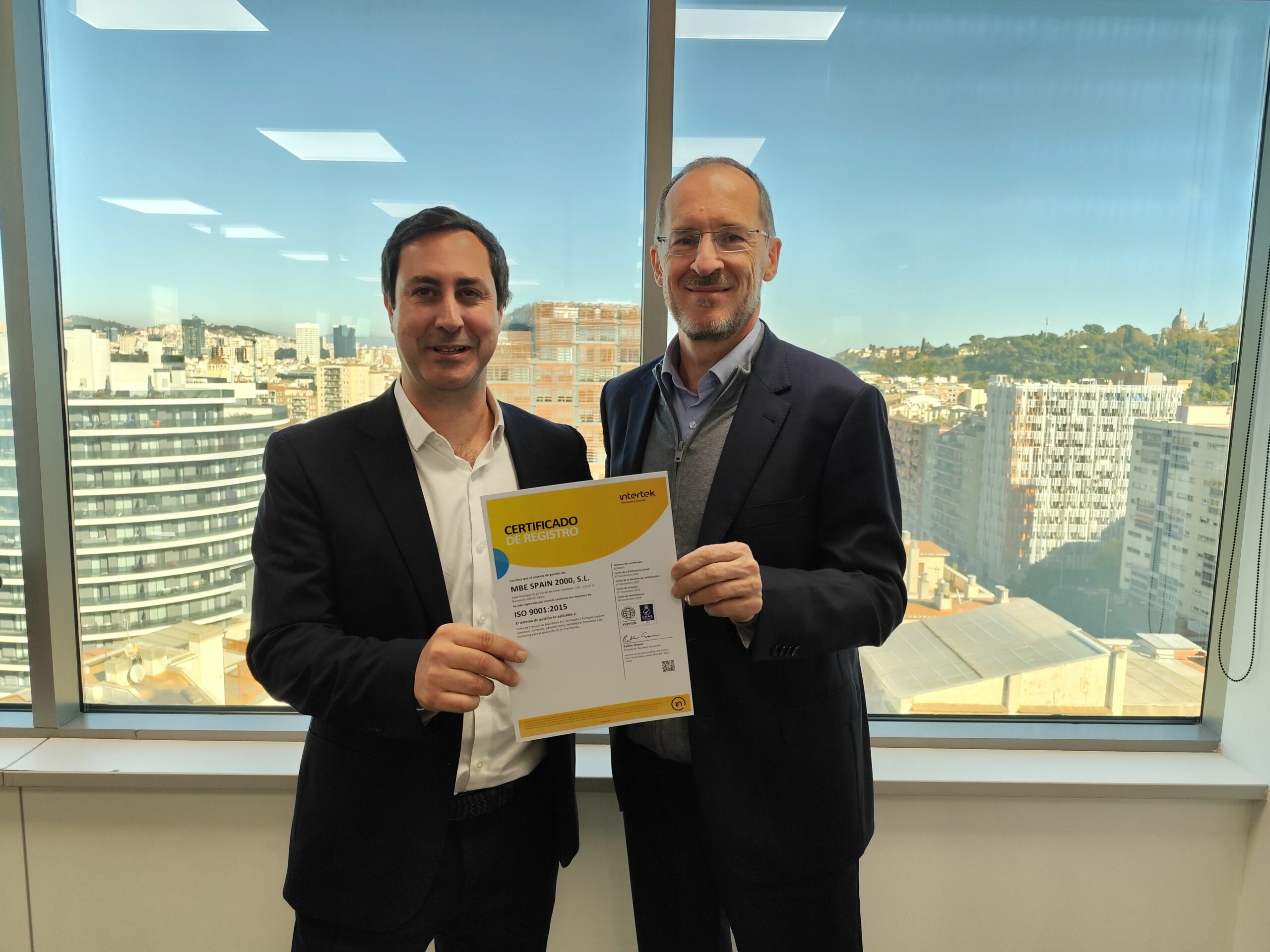 Mail Boxes Etc. obtiene la certificación ISO 9001:2015 en su sede central de España y Portugal