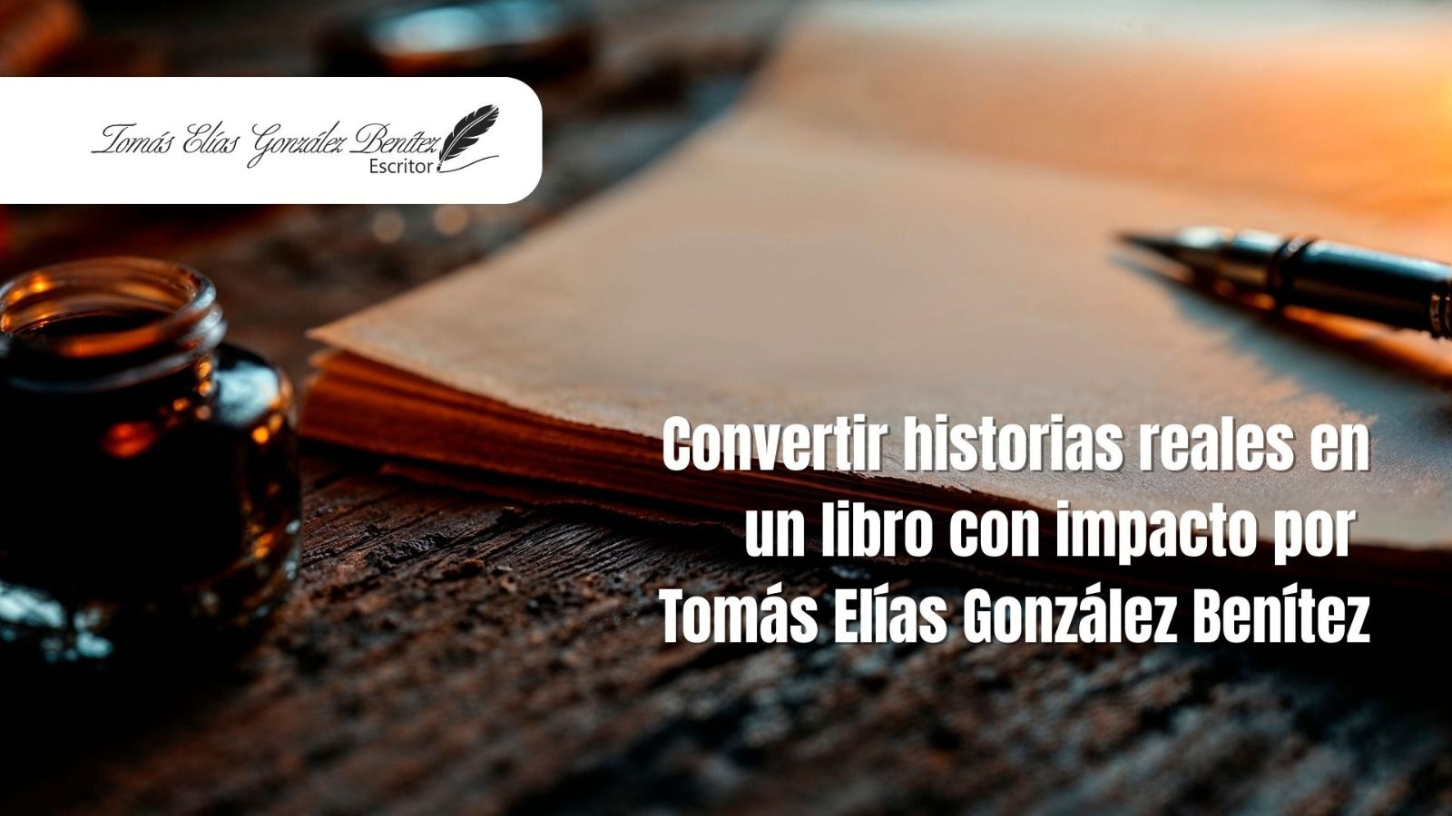 Tomás Elías González Benítez presenta una experiencia literaria para convertir historias reales en un libro