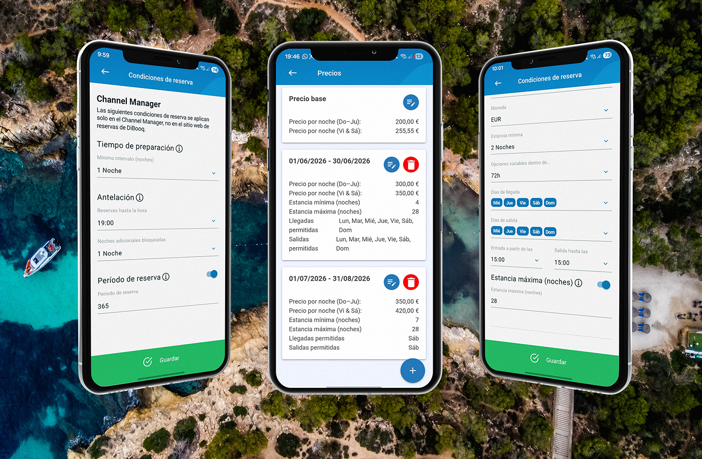 DiBooq amplía su Channel Manager de alquiler vacacional con condiciones de reserva estacionales y globales