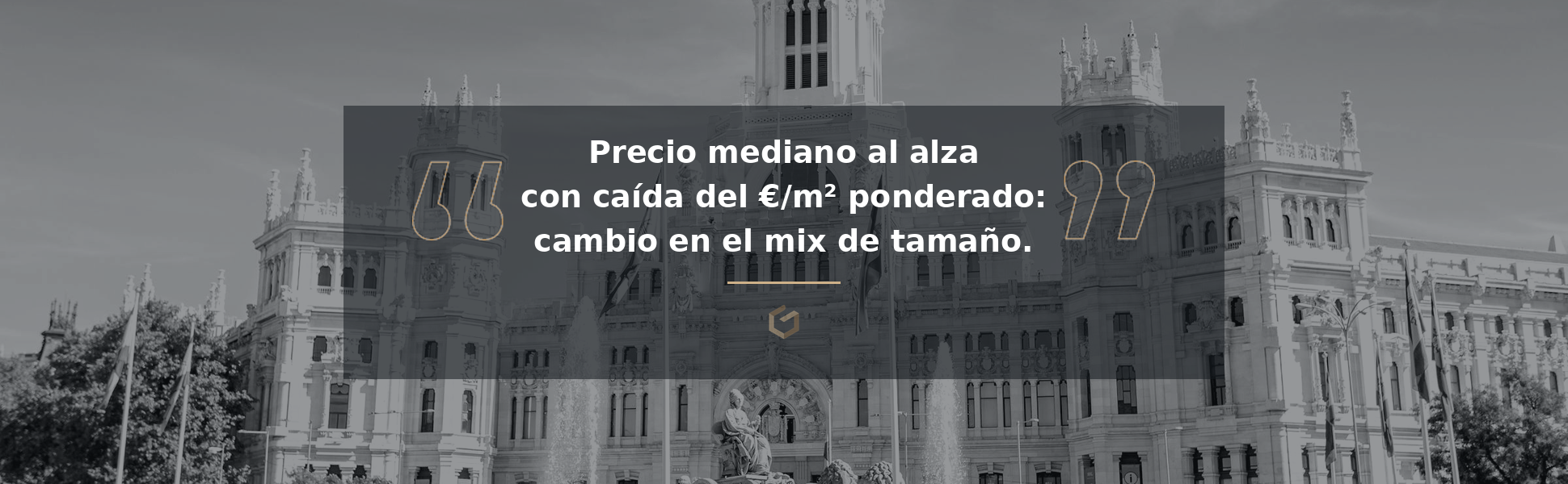 El precio mediano de oficinas y edificios comerciales en Madrid sube un 7,7%, mientras cae el promedio