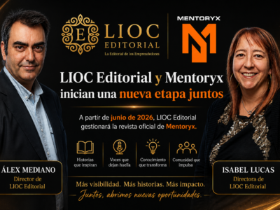 LIOC Editorial asume la gestión editorial de la revista de Mentoryx e impulsa un nuevo espacio de entrevistas a autores