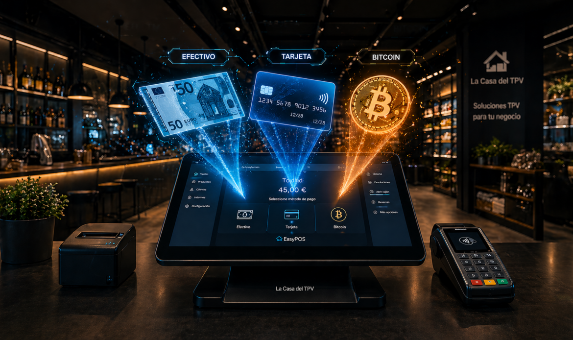 La Casa del TPV presenta un terminal que integra VeriFactu, pagos tradicionales y Bitcoin para comercios