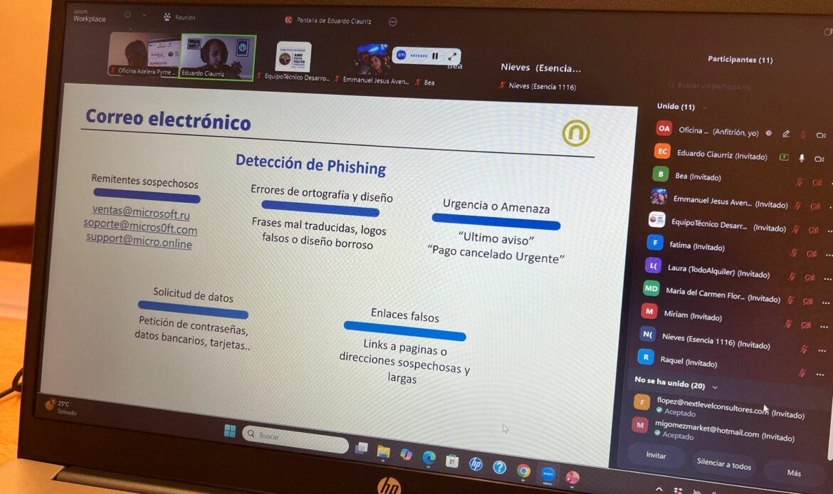 La Oficina Acelera Pyme Guadalajara acerca la ciberseguridad a los profesionales con un taller práctico y gratuito