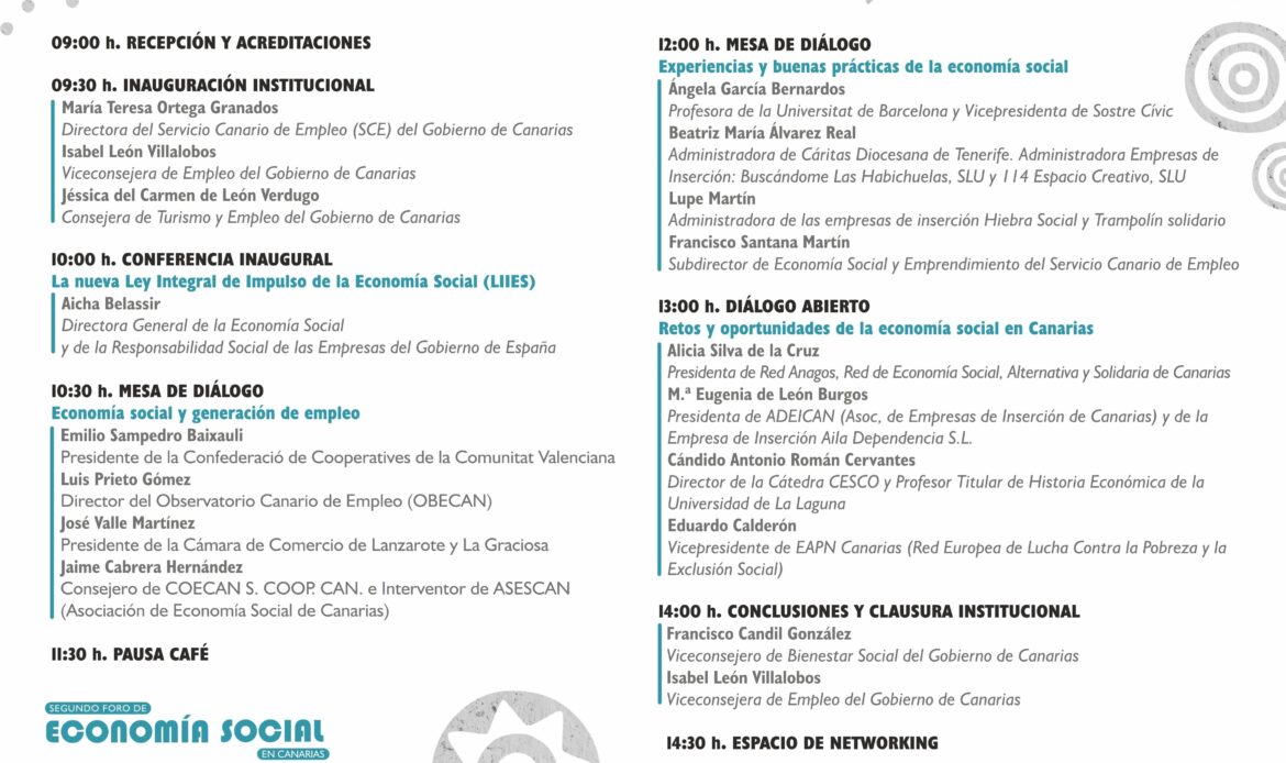 Jéssica de León inaugurará en Lanzarote el II Foro de Economía Social de Canarias