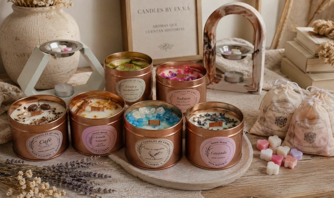 Candles by Emma impulsa sus velas aromáticas y wax melts