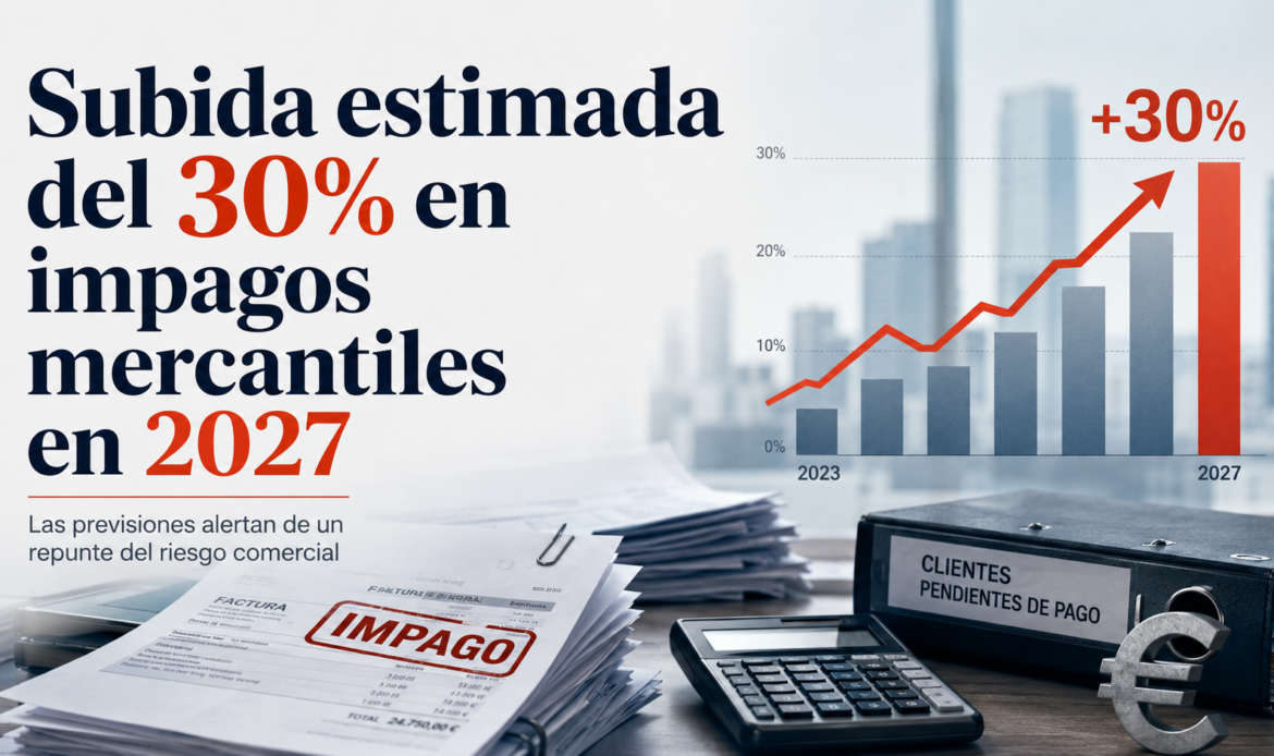 Grupo Cobratis prevé un aumento del 30% en los impagos en España para 2027