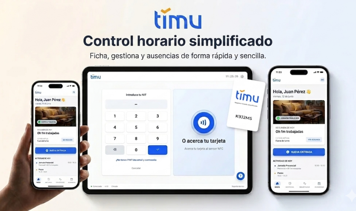 Timu.es: La nueva plataforma que prepara a pymes y autónomos para la inminente normativa de control horario