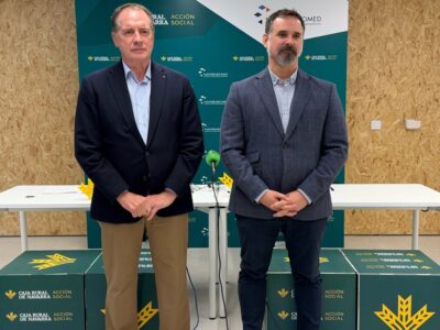 Caja Rural de Navarra y Navarrabiomed firman un convenio de cuatro años para impulsar la investigación biomédica